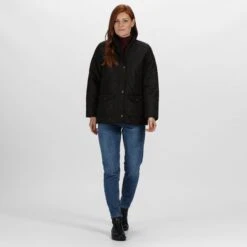 Regatta Womens/Ladies Tarah Quilted Jacket (Black) -Motion Style k0b1e5b9fb5826e1f9c1c693731b1e044