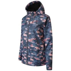 Dare 2b Womens/Ladies Deviation II Abstract Padded Jacket (Red Print) -Motion Style k0f6790c134f222b8dcf736db6ac5b3f8