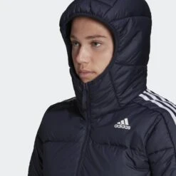 ADIDAS Essentials Midweight Down Hooded Jacket -Motion Style k15d6f8b31f9e2e06fa6663e604b4aeee