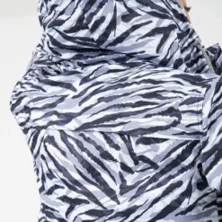 Dare 2b Womens/Ladies Deviation II Zebra Jacket (White/Black) -Motion Style k1ccab91d3ecda975a72ac04cf14669b0