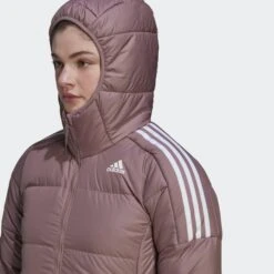 ADIDAS Essentials Midweight Down Hooded Jacket -Motion Style k1d6ecaa413ab0f224297029ac9264847
