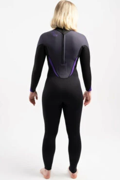 Ladies Tech 3/2 F/l Steamer Back Zip Black/purple -Motion Style k1fdc01674a60d7306f2b6db8f966e07a