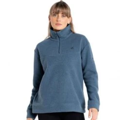 Dare 2b Womens/Ladies Context Borg Fleece Top (Orion Grey) -Motion Style k310e4971ccf3a56b65dbec3cbaa23dcf