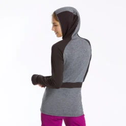 Quechua Women's Hiking Thin Fleece Jacket -Motion Style k3733f252179853f5d9f3202c7ddddc6c