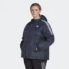 ADIDAS Essentials Insulated Hooded Jacket (Plus Size) -Motion Style k3abb4fbd40d863ba58a4afb1181c9690