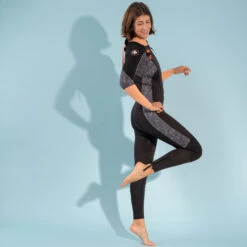 WOMEN’S NEOPRENE SEA WALKING WETSUIT 3/2 BLACK CORAL -Motion Style k434cb087b0e79db5b4a46bb1be1bc80c