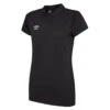 UMBRO Womens/Ladies Club Essential Polo Shirt (Black/White) -Motion Style k4749268a5c6d15f1b543044ce321061c
