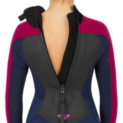 Women's Surfing Wetsuit Roxy Prologue 4/3 Mm - Dark Blue/Burgundy -Motion Style k475e7225bac283b3de7220f1583664f7