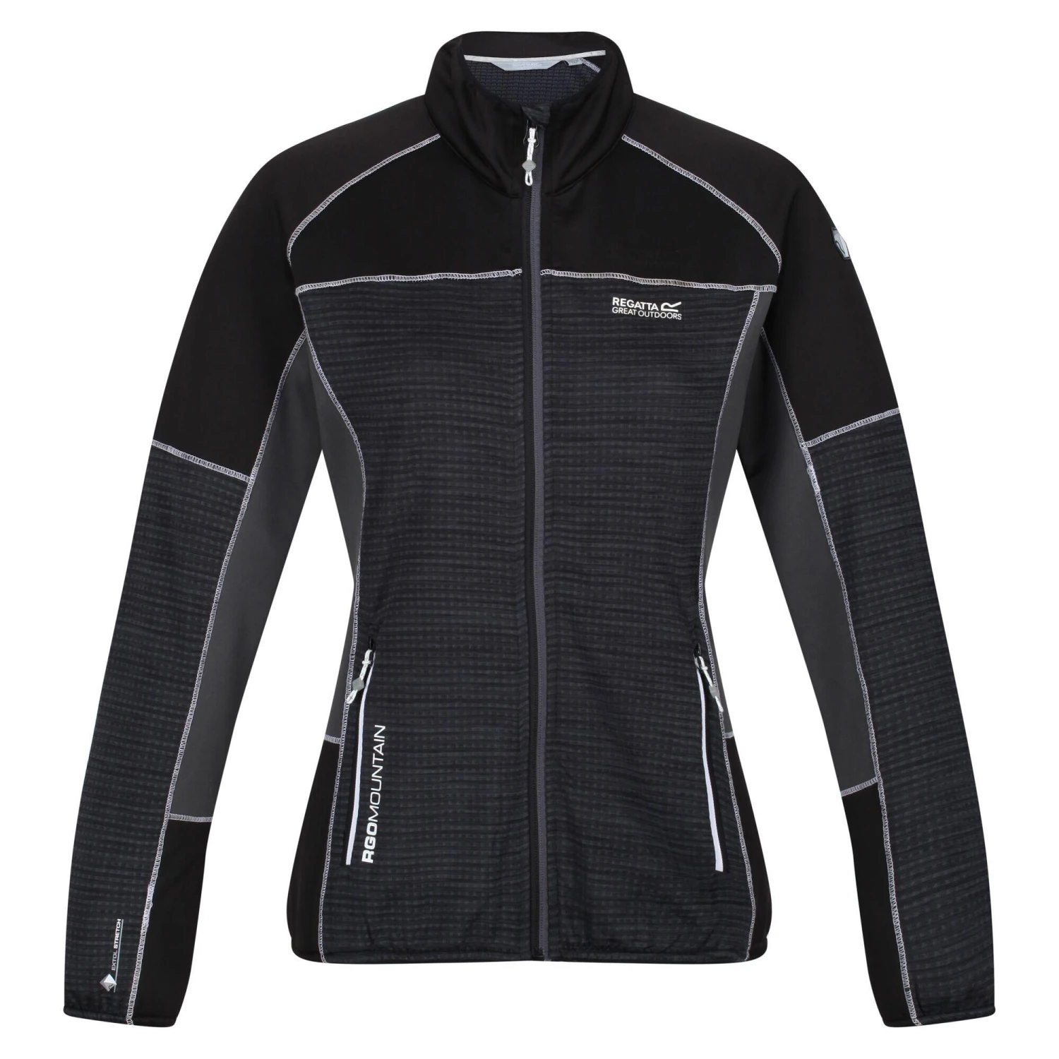 Regatta Womens/Ladies Yare V Fleece (Black/Seal Grey) 3 Regatta Womens/Ladies Yare V Fleece (Black/Seal Grey)