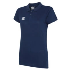 UMBRO Womens/Ladies Club Essential Polo Shirt (Black/White) -Motion Style k4e9bc707bc4c95f0d21a388b09dd693a