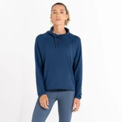Dare 2b Womens/Ladies Fleur East Glide HighNeck Sweatshirt (Moonlight Denim) -Motion Style k52e078661e647a167fe18808e62e990a