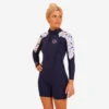 WOMEN'S SEA WALKING LONG-SLEEVED NEOPRENE SHORT WETSUIT 3/2 MM -Motion Style k5706940fe4eea2c87eae6532363db505