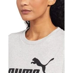 Womens/Ladies ESS Logo Sweatshirt (Puma Black) -Motion Style k65c52ef0869b42ed9bddc293d51f71a4