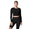 Fitness-Mad Womens/Ladies Arabesque LongSleeved TShirt (Black) -Motion Style k7965fc1b96ba8ae0e2ca8606d311f191
