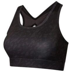 Dare 2b Womens/Ladies Swift Leaf Flow Sports Bra (Black) -Motion Style k82ca3432220ebd29af5704b739568087