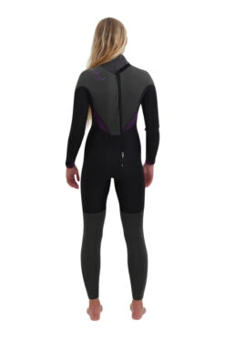 Ladies Tech 4/3gbs Steamer Back Zip Blk/mulberry -Motion Style k88a2b83f1629aa2b68601568c6717856