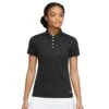 Nike Womens/Ladies Victory Solid Polo Shirt (Black/White) 2 Nike Womens/Ladies Victory Solid Polo Shirt (Black/White) -Motion Style k8e1150f560fe0491b9d006d48beb7593