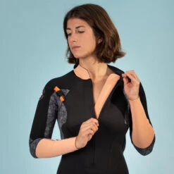 WOMEN’S NEOPRENE SEA WALKING WETSUIT 3/2 BLACK CORAL -Motion Style k8ed107497b59f2ca67b6491916a5cd72