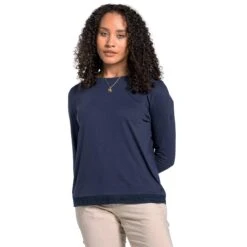 Craghoppers Womens/Ladies Magnolia NosiBotanical LongSleeved TShirt (Blue Navy) -Motion Style k9591aa48c12d9f81dc45ec82cf2e84a7