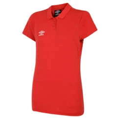 UMBRO Womens/Ladies Club Essential Polo Shirt (Black/White) -Motion Style kaad75c64253999dd41fad1bacf9b6843