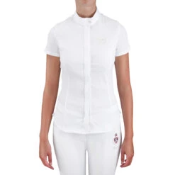 Refurbished Womens Short-Sleeve Horse Riding Shirt - UK 4 / FR 34 -Motion Style kaebc52806df232535171caf0cd042ea2