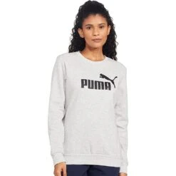 Womens/Ladies ESS Logo Sweatshirt (Puma Black) -Motion Style kaf21392b0d635165f12c5c060e2dc0f9