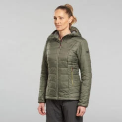 Women's Mountain Trekking Padded Jacket With Hood - MT100 -Motion Style kbb0a4d026792ad8fb72ebf558ccde18a
