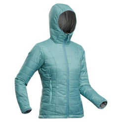 Women's Mountain Trekking Padded Jacket With Hood - MT100 -Motion Style kbee44b6f5c859f27518706e82c0d1619