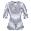 Regatta Womens/Ladies Malaya Stripe LongSleeved Shirt (White/Navy)