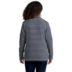 Craghoppers Womens/Ladies Ella Striped Fleece Jacket (Blue Navy) -Motion Style kcd1822bb9196d0eec217c1b8398e1b74