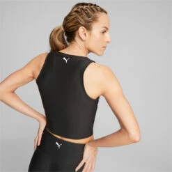 PUMA Womens PUMA FIT Eversculpt Training Tank Top - Black -Motion Style kd3df0cca38ff39e2a34a2a44c80e843b