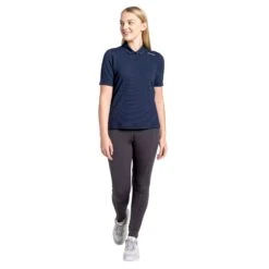 Craghoppers Womens/Ladies NosiLife ShortSleeved Polo Shirt (Blue Navy) -Motion Style kd5ddb54c9e5ae813f4e138fff7c709f2