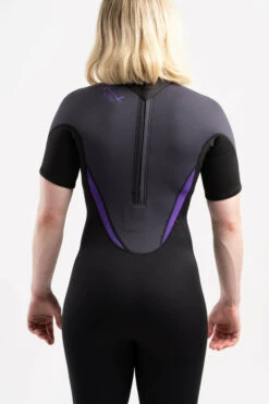 Ladies Tech 3/2 F/l Spring Back Zip Black/purple -Motion Style kec1ed3d2b9c11ce8a46d53fff7af1330