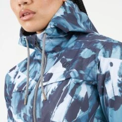 Dare 2b Womens/Ladies Deviation II Abstract Padded Jacket (Red Print) -Motion Style kf0463f3d34dc771dc10fca486ebcb020