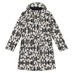 Regatta Womens/Ladies Orla Kiely Trees Waterproof Longline Parka (Black)