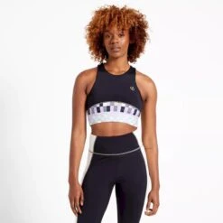Dare 2b Womens/Ladies Henry Holland Mingle Checkerboard Sports Bra (Black) -Motion Style kf65fb0300987f1a1b1cb0c21e1b40ce3