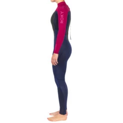 Women's Surfing Wetsuit Roxy Prologue 4/3 Mm - Dark Blue/Burgundy -Motion Style kf7549bae1a689dc99ee068bcf48c6704