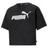 PUMA Womens Essentials Logo Cropped Tee T-Shirt 2 PUMA Womens Essentials Logo Cropped Tee T-Shirt -Motion Style kf965c17a8913888983b5bbe6190c4eac